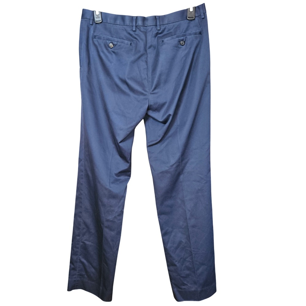 Banana Republic Mens Navy Blue Non-Iron Modern Slim Fit Chino Pants 33x34